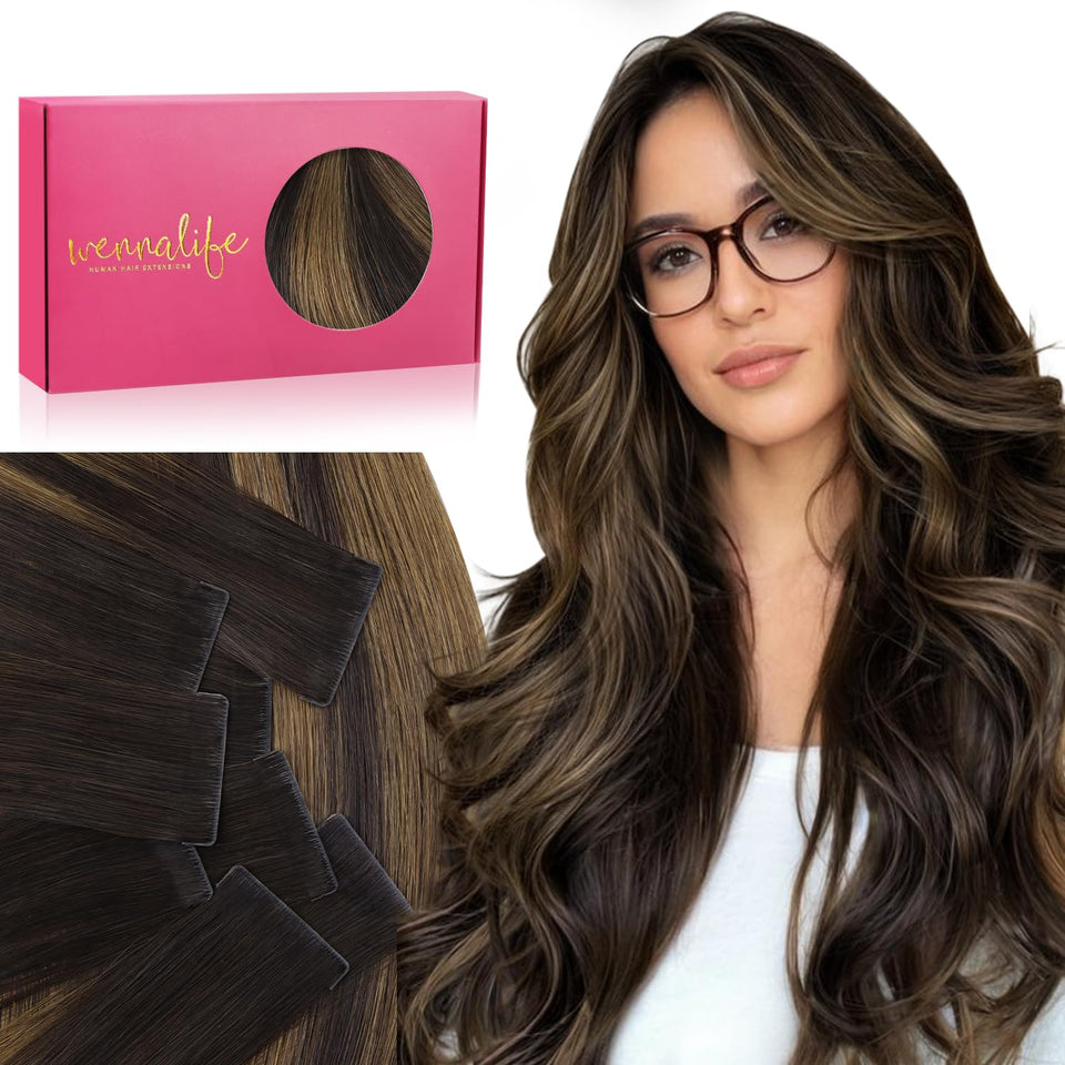 Wennalife Invisi Edge package 14in: seamless, natural-looking length when applied.