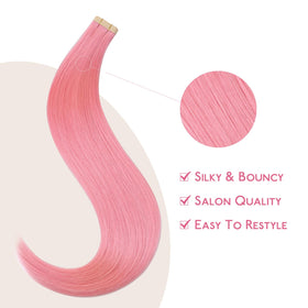 Wennalife Peach Pink 16in full-head look worn by model
