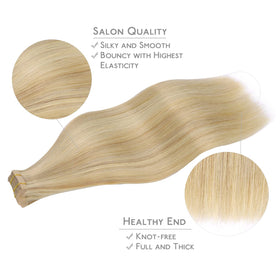 WENNALIFE Remy human hair tape-ins deliver soft, silky texture with reduced tangling.