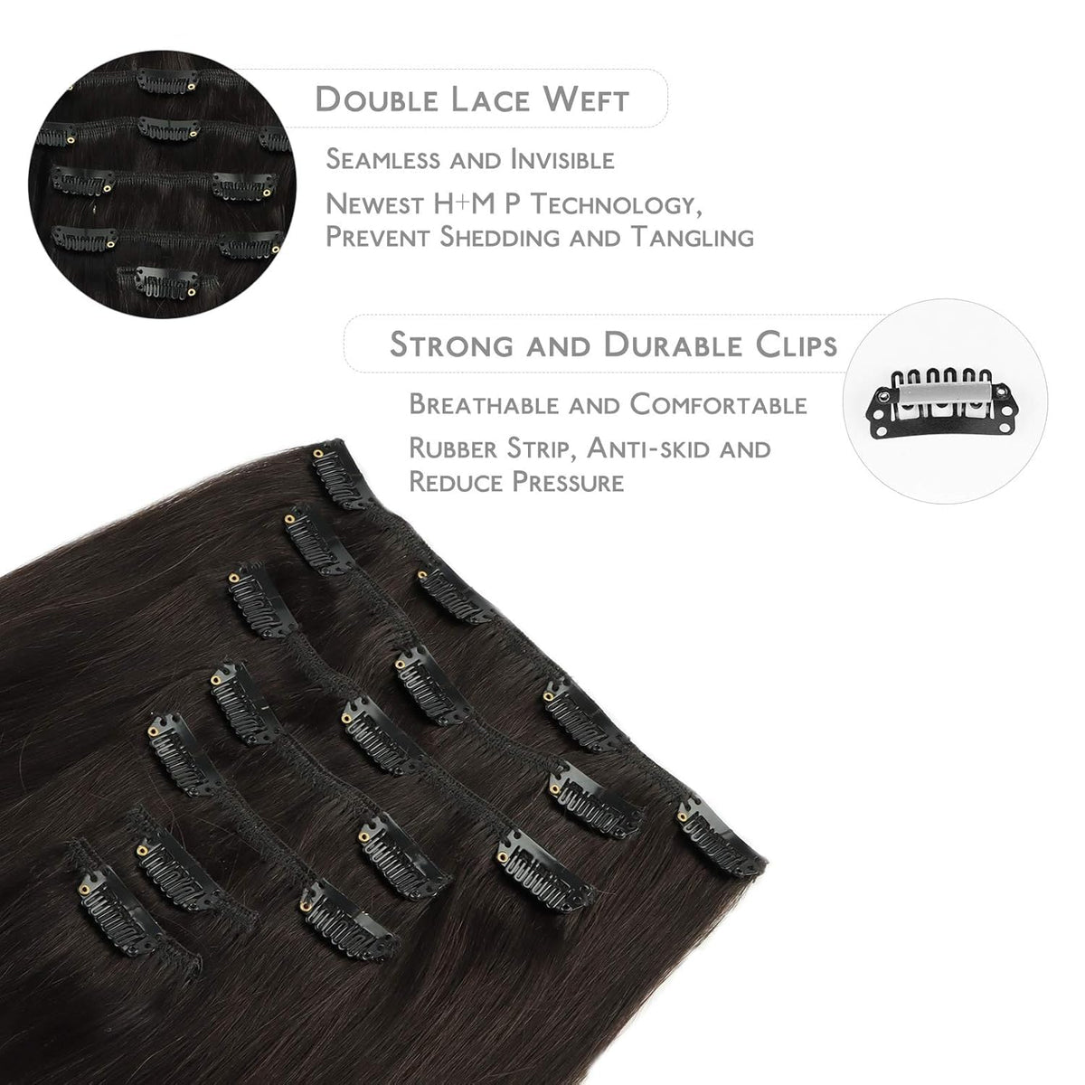 Wennalife silicone-backed clips provide secure, gentle attachment.