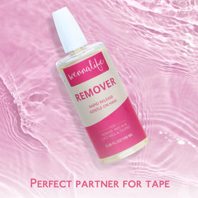 Wennalife remover bottle side view emphasizes compact size and controlled dispensing.