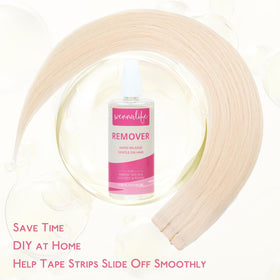 Wennalife remover used on wigs demonstrates versatile use for lace wigs.