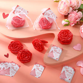 Wenqik 6x4.5 cm card coordinates with the mirror set for cohesive favors.