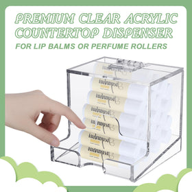 Wenqik clear acrylic lip gloss and lipstick display for a clean modern look