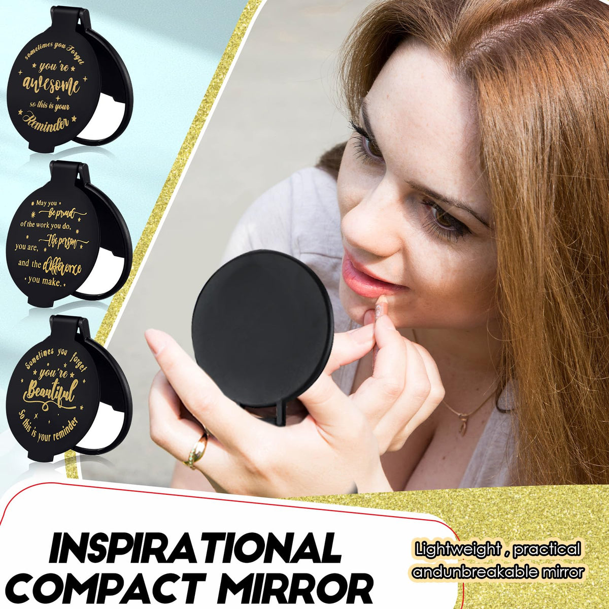 Wenqik pocket size mirror fits your purse for on the go precision