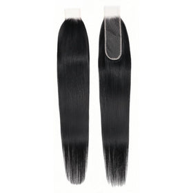 WENYAN Brazilian virgin hair closure with pre-plucked baby hair for effortless styling.