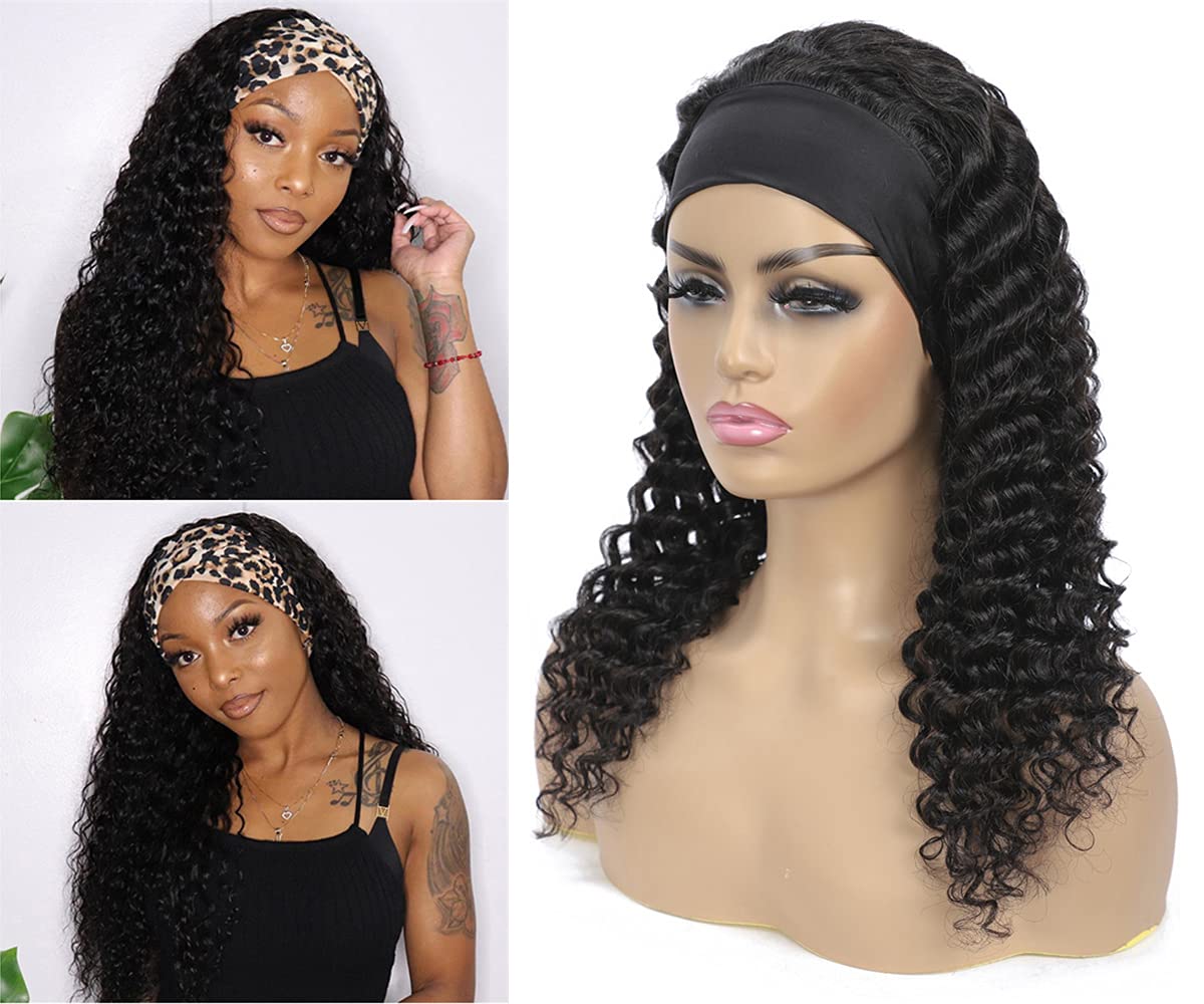 WENYAN headband wig with no lace or glue for quick, secure wear.