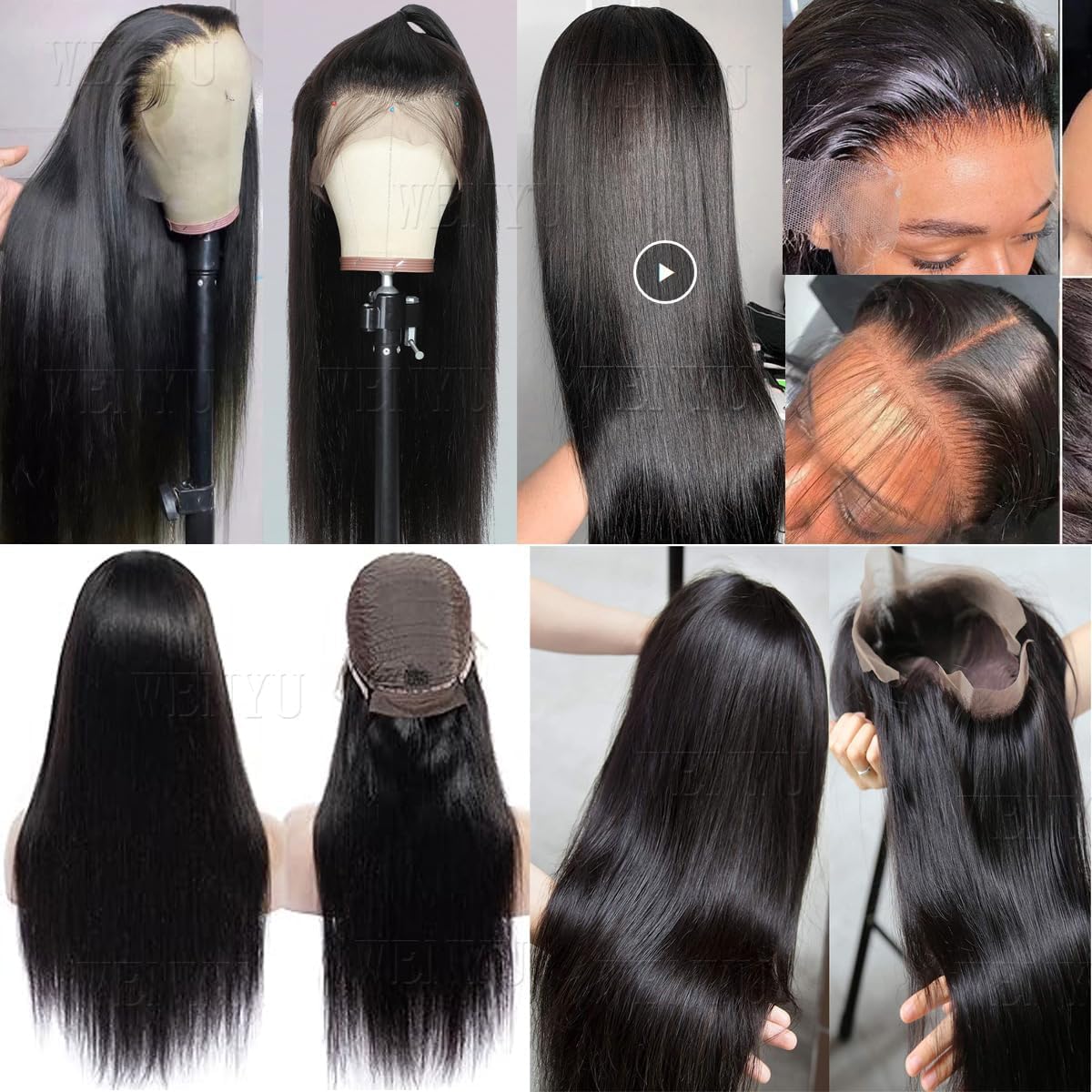 Wenyu 13x6 straight lace front wig cap with secure fit and comfort