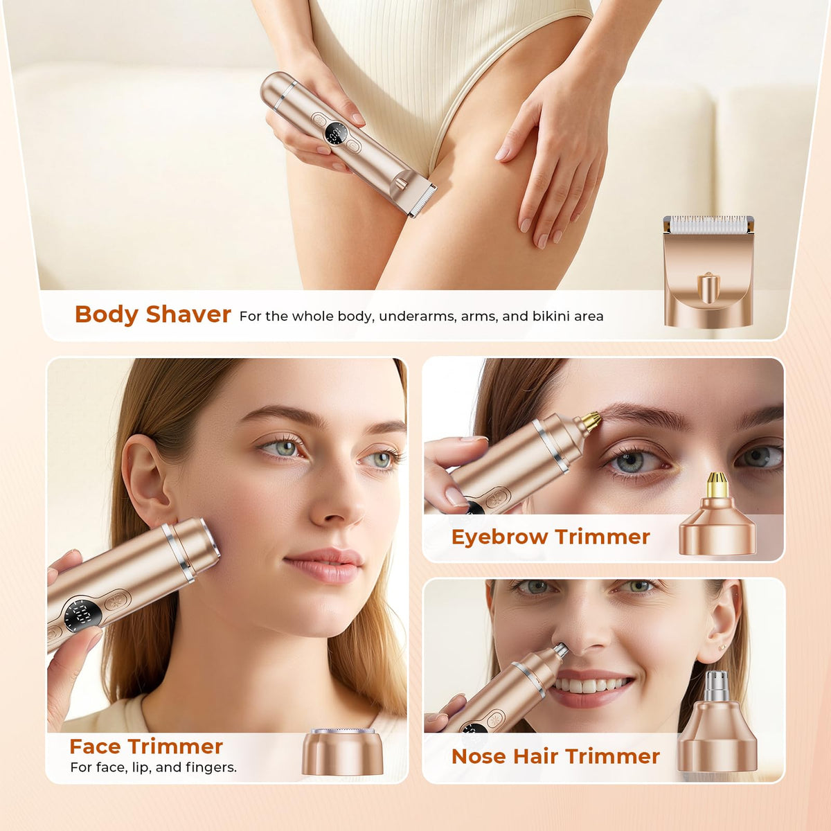 WEQOEE nose hair trimmer helps keep nostrils neat and comfortable.