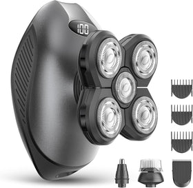 WEQOEE electric razor with 5D floating head for a close, precise shave