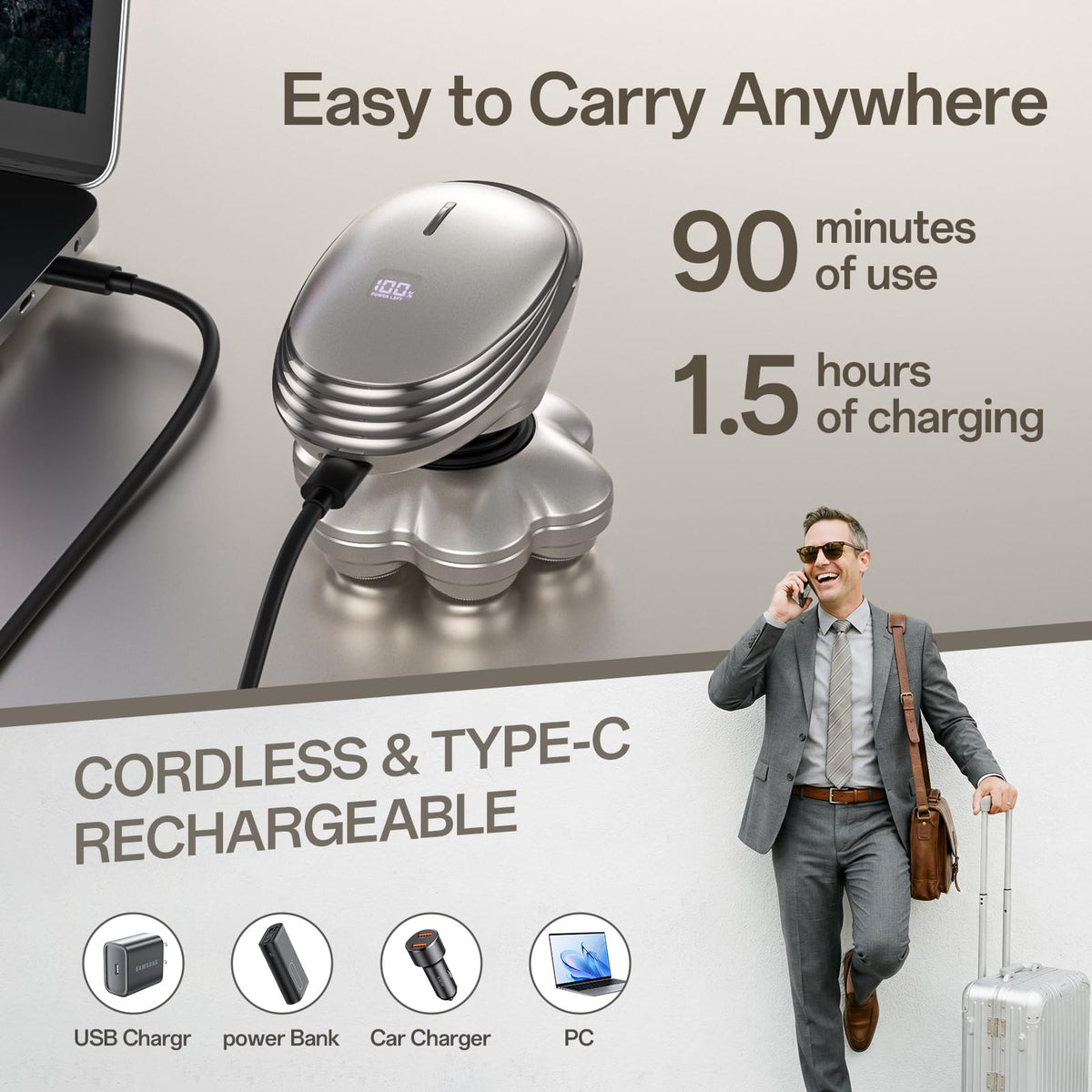 WEQOEE full-body grooming on legs and arms for smooth results.