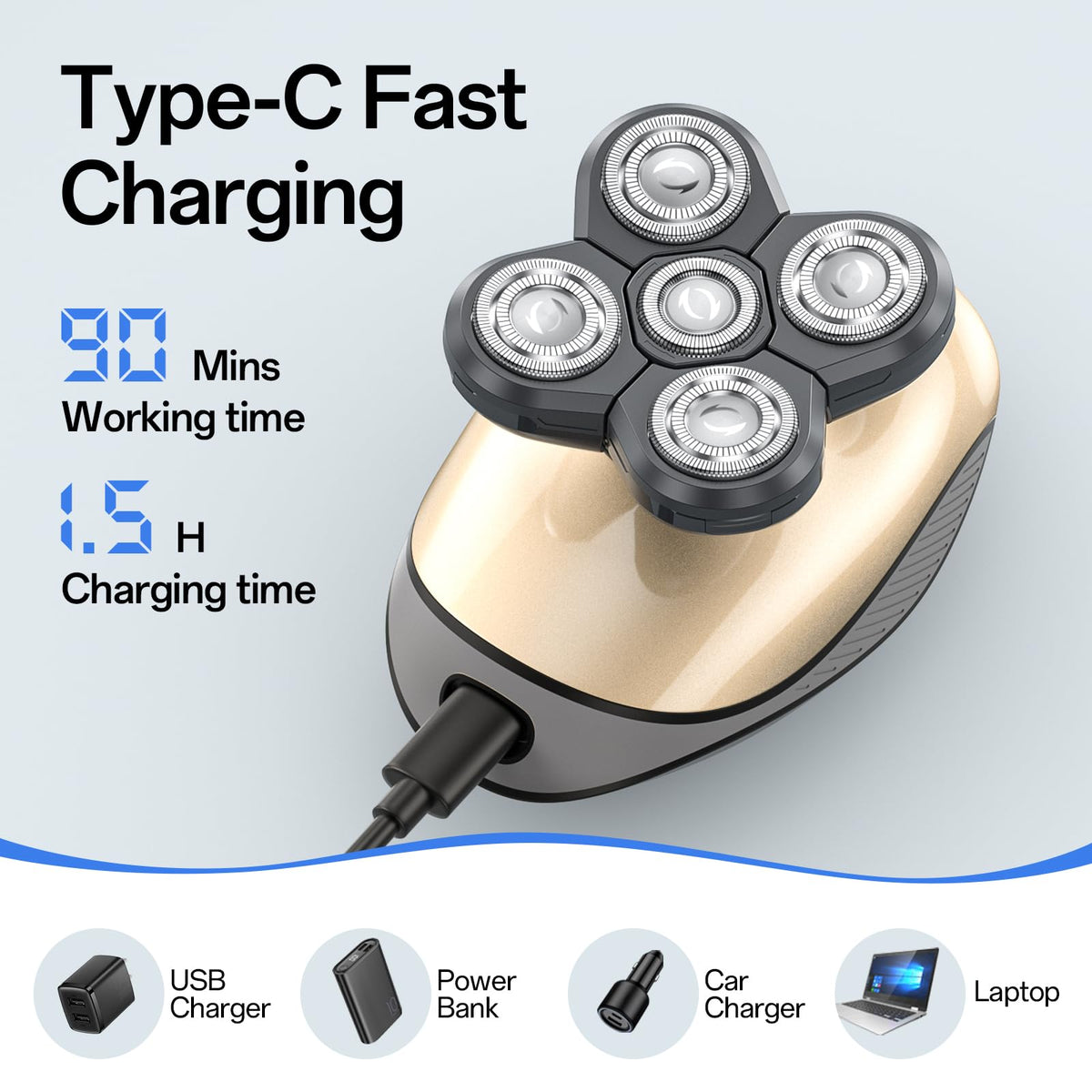 WEQOEE nose hair trimmer for safe grooming