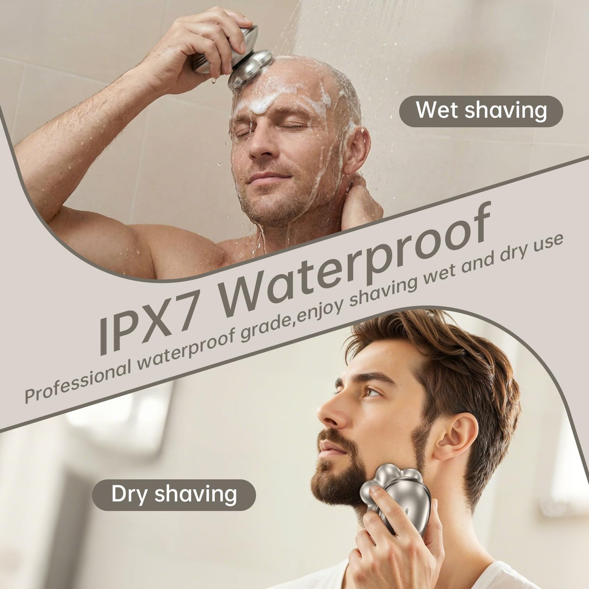 WEQOEE rechargeable cordless operation angle for flexible grooming.