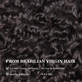 Bundle shows volume and movement with spiral-end curls.