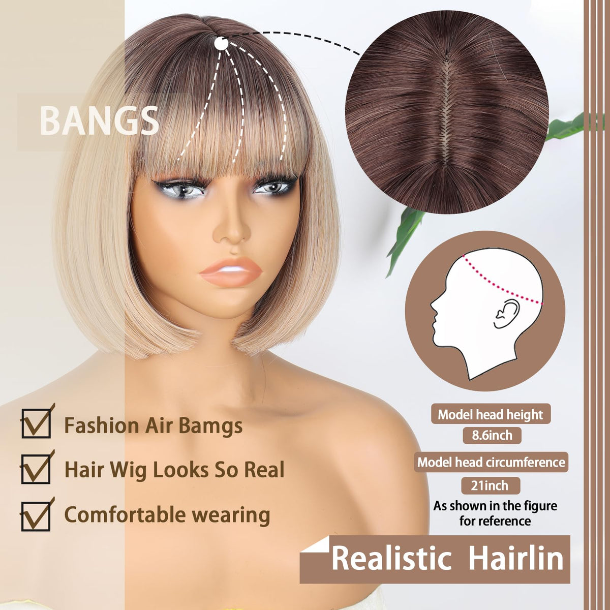 WERD heat-resistant synthetic wig material detail for everyday styling.