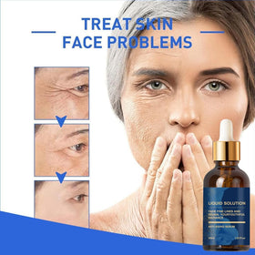 Weslaplus Vitamin C and E Serum texture closeup highlights smooth, lightweight solution.