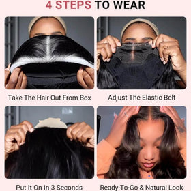 West Kiss pre-plucked hairline wig ready-to-wear with natural-looking edges.