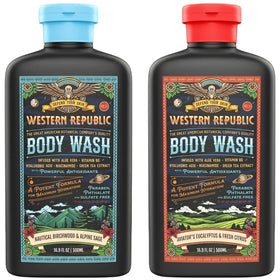 Western Republic Aviator’s Eucalyptus bottle ready for a refreshing shower