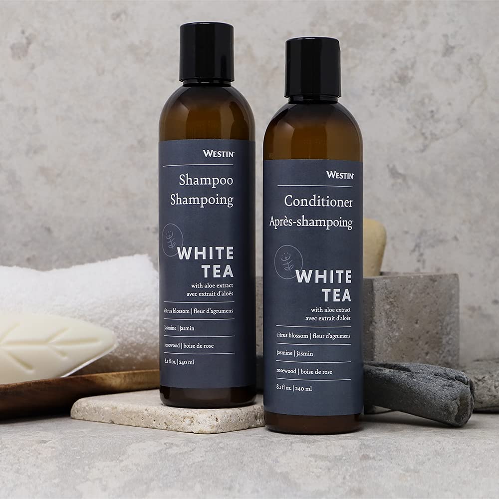 Westin set packaging close-up highlights hotel-inspired bath collection