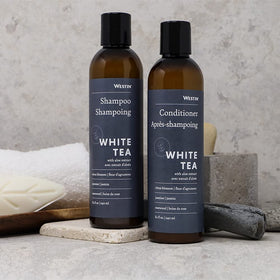 Westin set packaging close-up highlights hotel-inspired bath collection