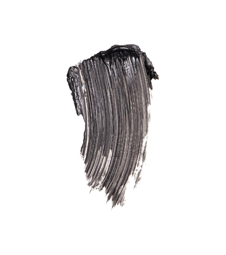 Westman Atelier Eye Want You Black Mascara Travel Size shows lifted lashes and weightless wear.