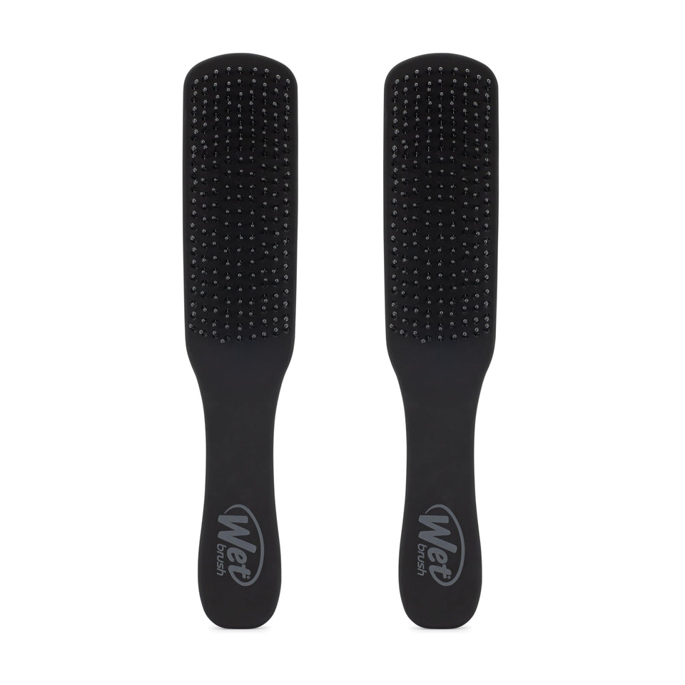 Wet Brush Men’s Detangler with IntelliFlex bristles massaging the scalp for healthier hair.