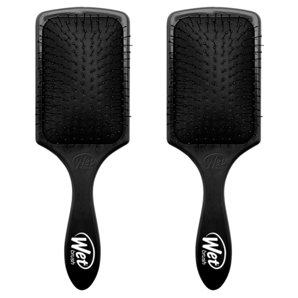 Wet Brush Paddle Detangler two-pack on display for easy detangling and treatment