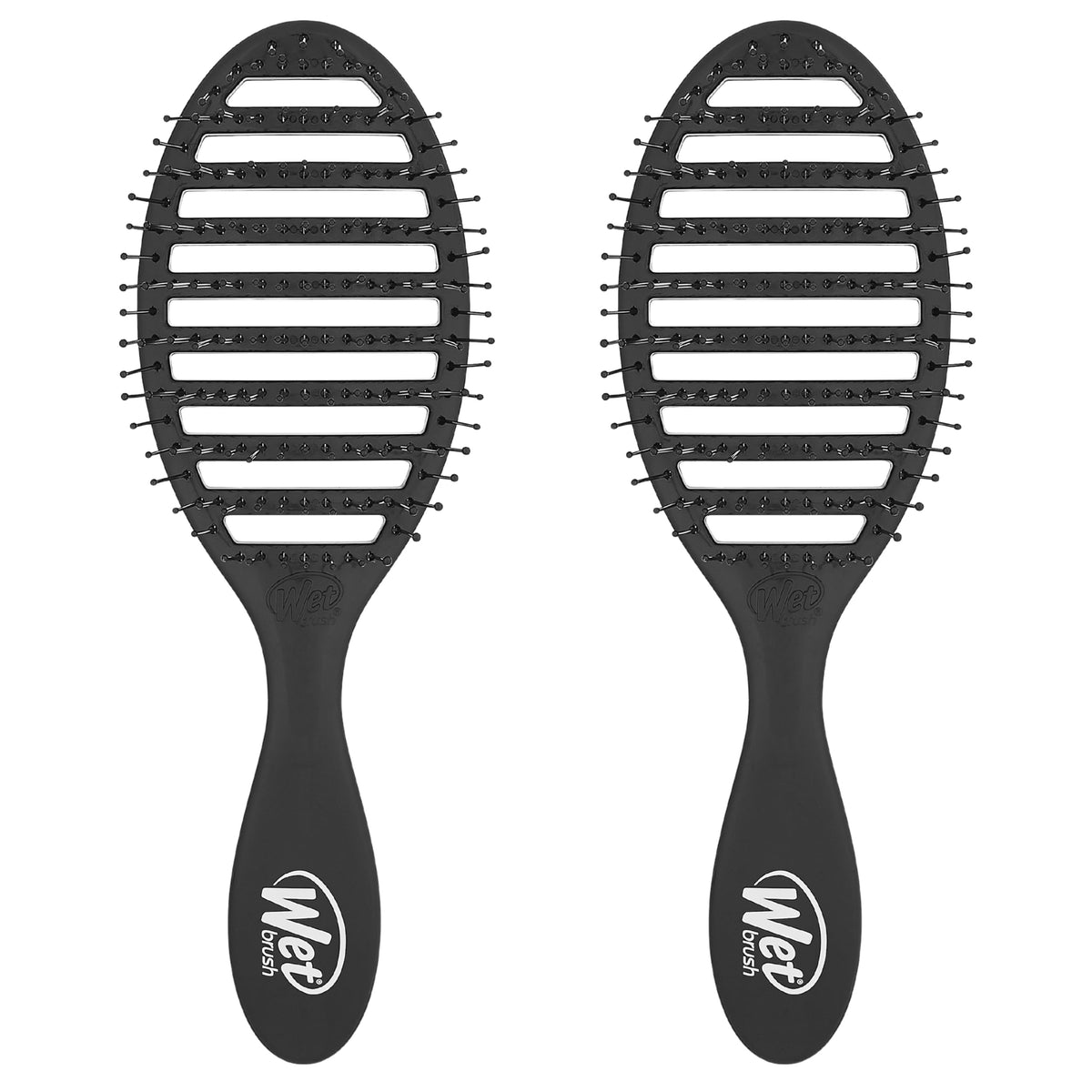 Wet Brush Speed Dry vented design eases blow-drying and detangles with ease.
