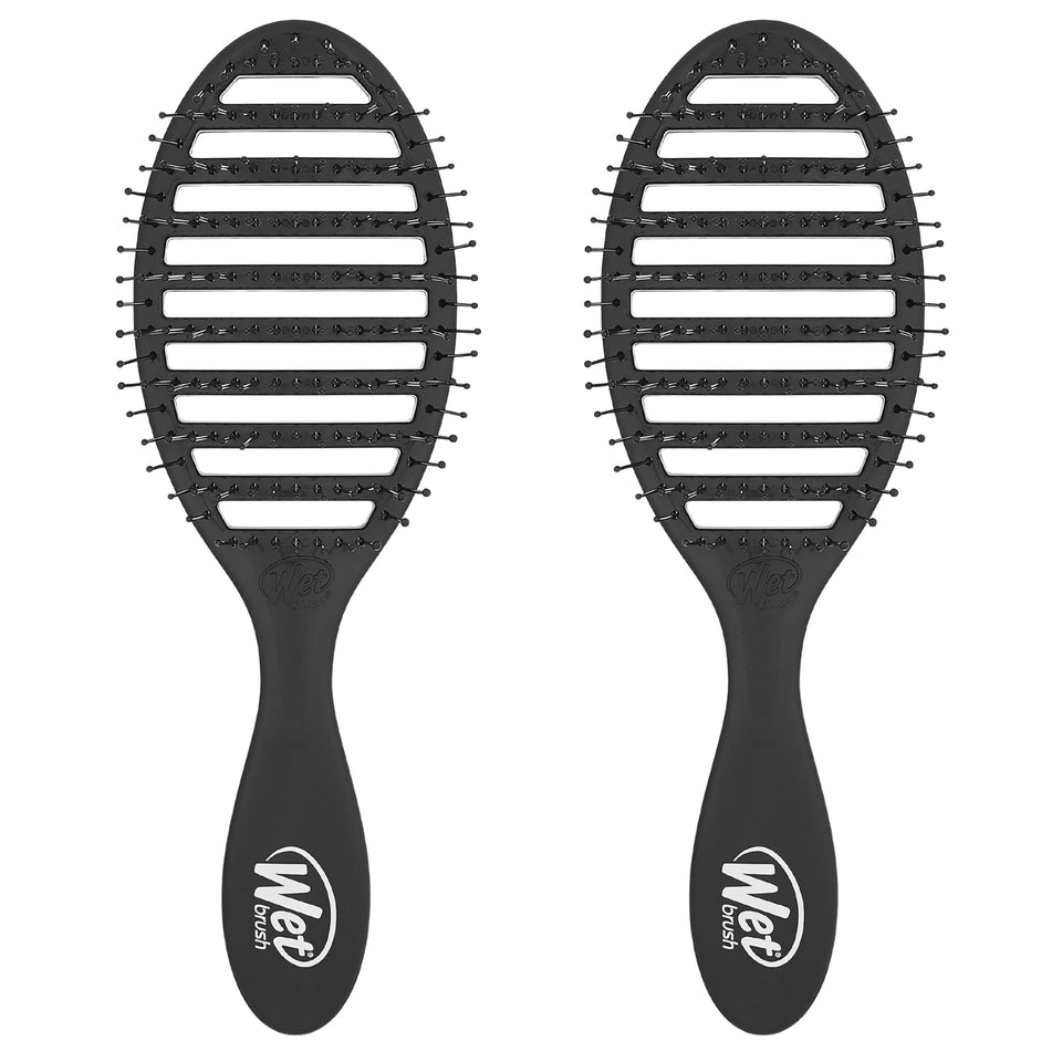 Wet Brush Speed Dry vented design eases blow-drying and detangles with ease.