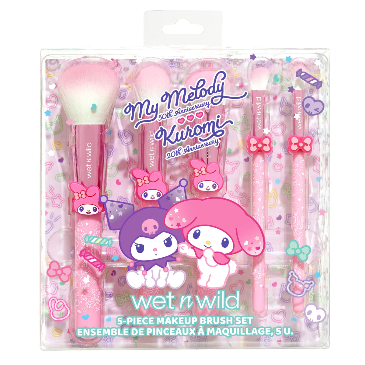 wet n wild My Melody and Kuromi pointed powder brush for precise application