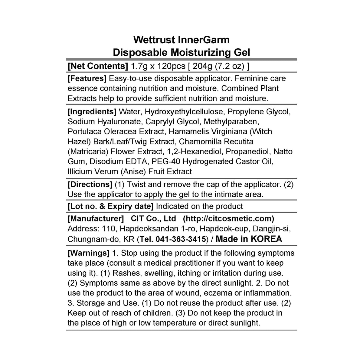 Wettrust InnerGarm applicator 01 smooth delivery for on-the-go moisture