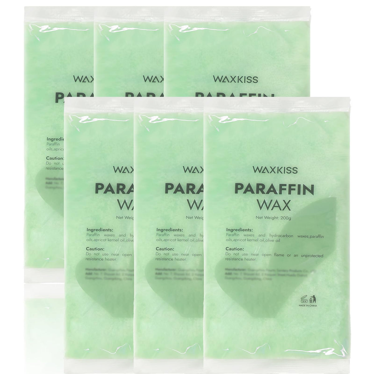 WeWax paraffin wax refill 6-pack for at-home moisturizing baths.