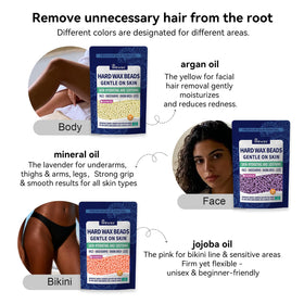 wewax rose essential oil-infused wax beads ideal for sensitive skin, minimizes irritation