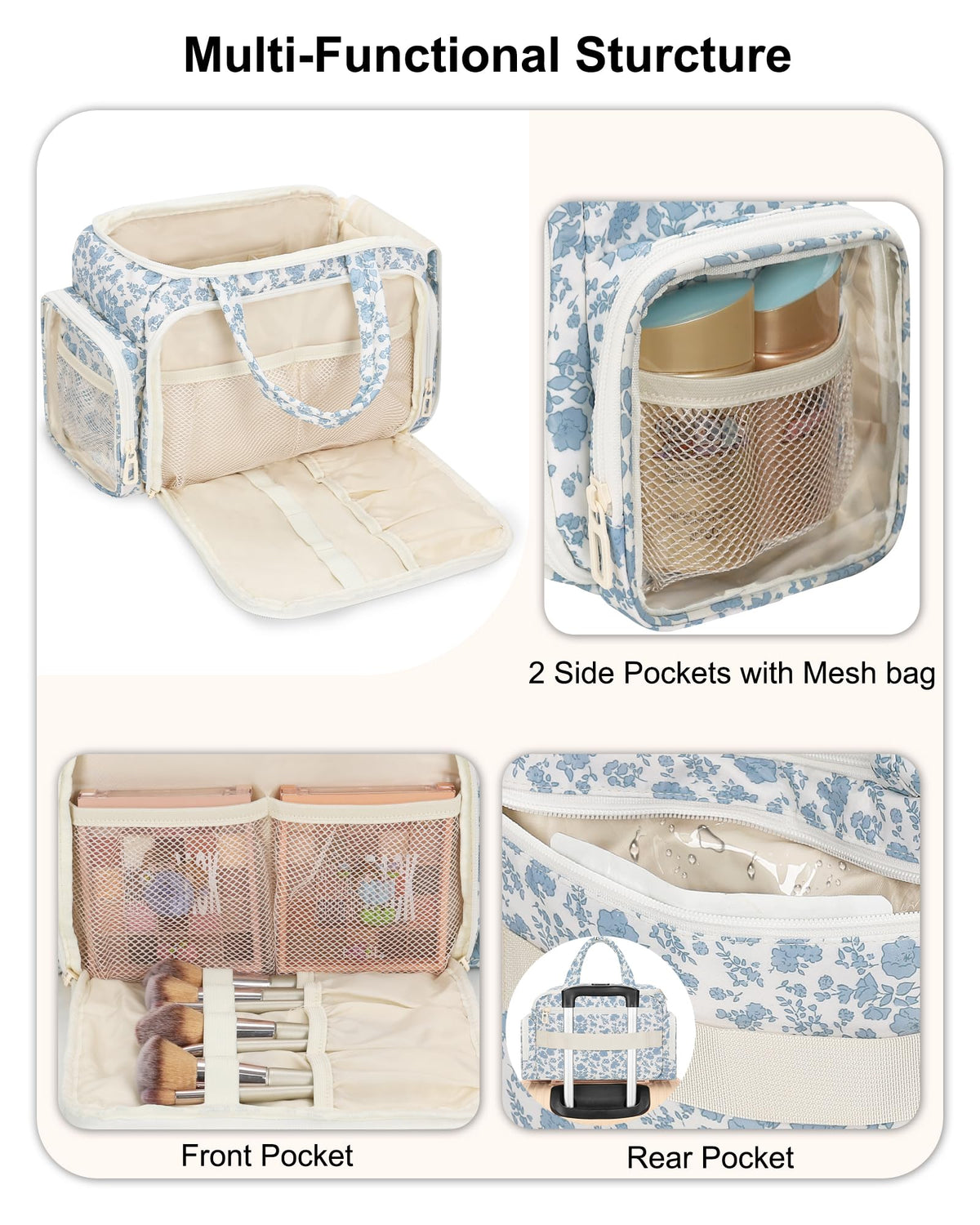 WGEAR blue flower design adds style to the travel kit