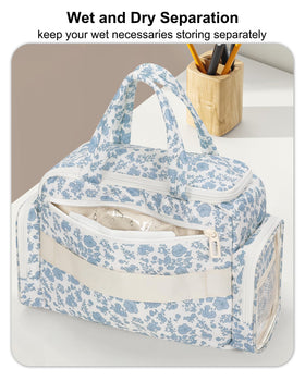 WGEAR makeup bag with dedicated brushes compartment for travel