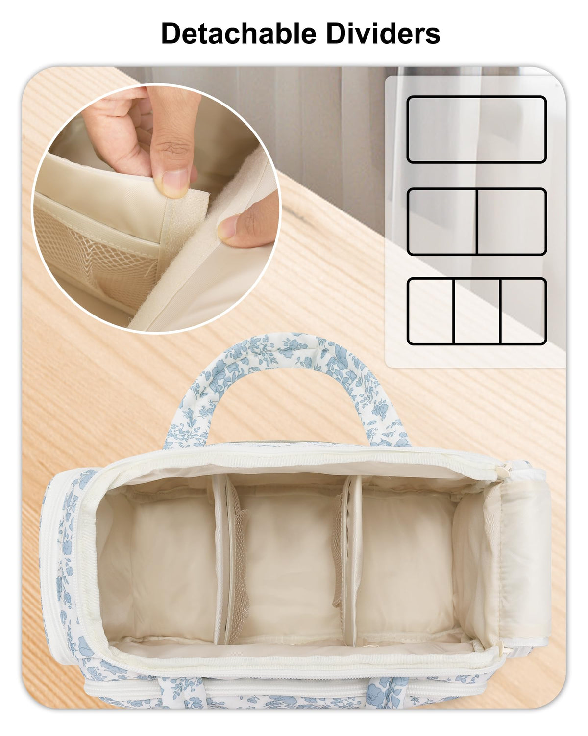 WGEAR dry-wet separation helps keep items organized during trips
