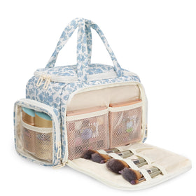 WGEAR travel makeup bag with large capacity for cosmetics and toiletries