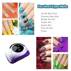 W&H UV LED Nail Lamp with large LCD display for precise timer settings