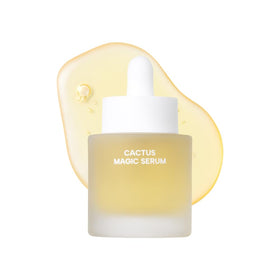 Whamisa Cactus Magic Serum bottle highlighting hydrating formula for daily use.