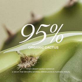 Whamisa Cactus Magic Serum pump top close-up for easy application.