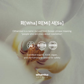 Whamisa Cleansing Oil rinsing off cleanly with no residue on skin