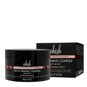 Whish Neck Firming Cream packaging showcases jasmine and freesia scent.