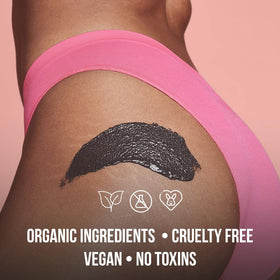 White Naturals Charcoal Body Scrub with charcoal and conditioning oils