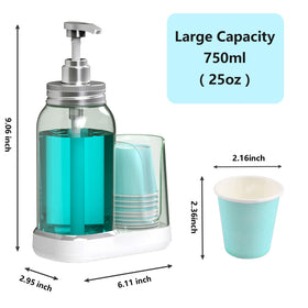 WhiteRhino container with cup holder keeps rinsing cups organized.