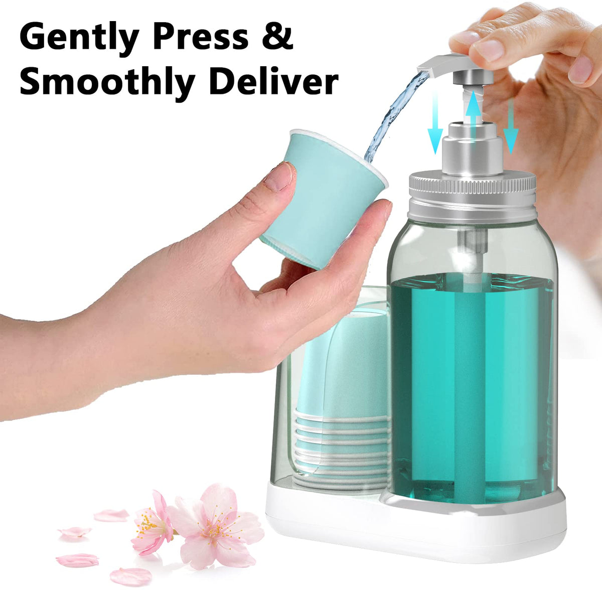 WhiteRhino wide-mouth design simplifies cleaning and refilling.