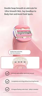 Whityle underarms shaving with gentle, skin-friendly design