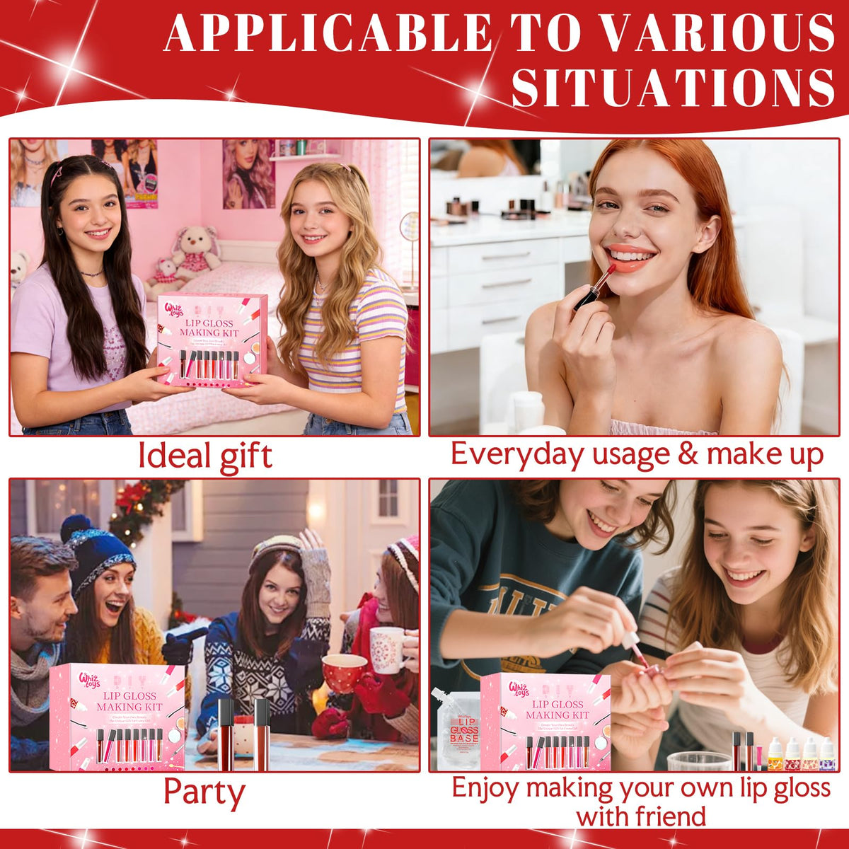 WhizToys Glitter Powder 6 adds subtle shimmer to designs.