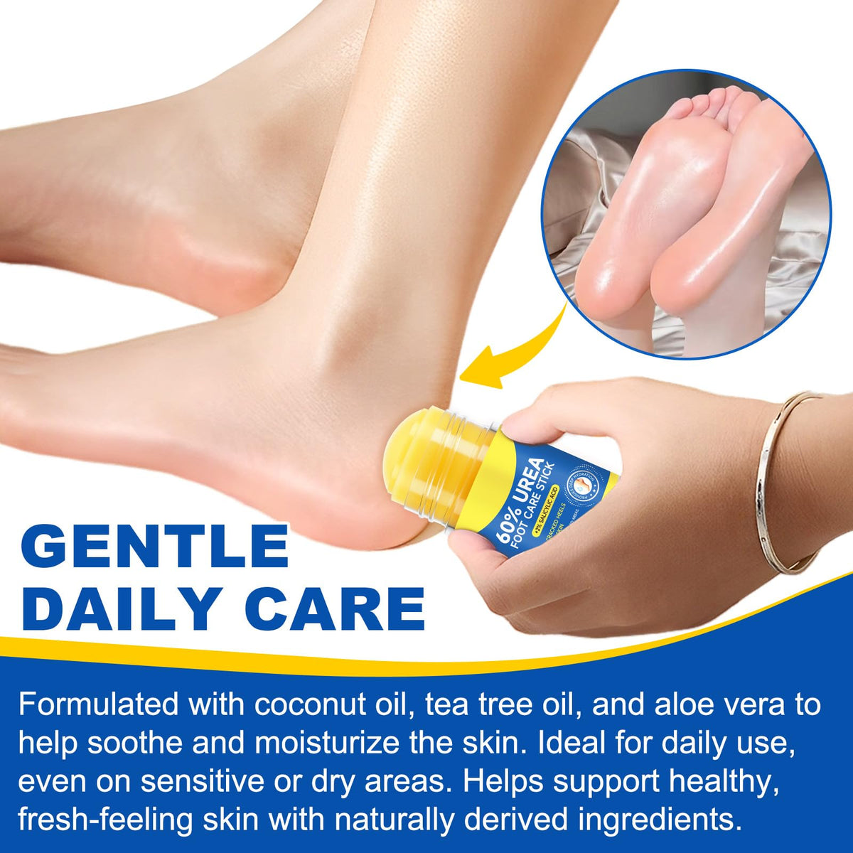 WHLH & Well-Being portable foot care stick for daily use