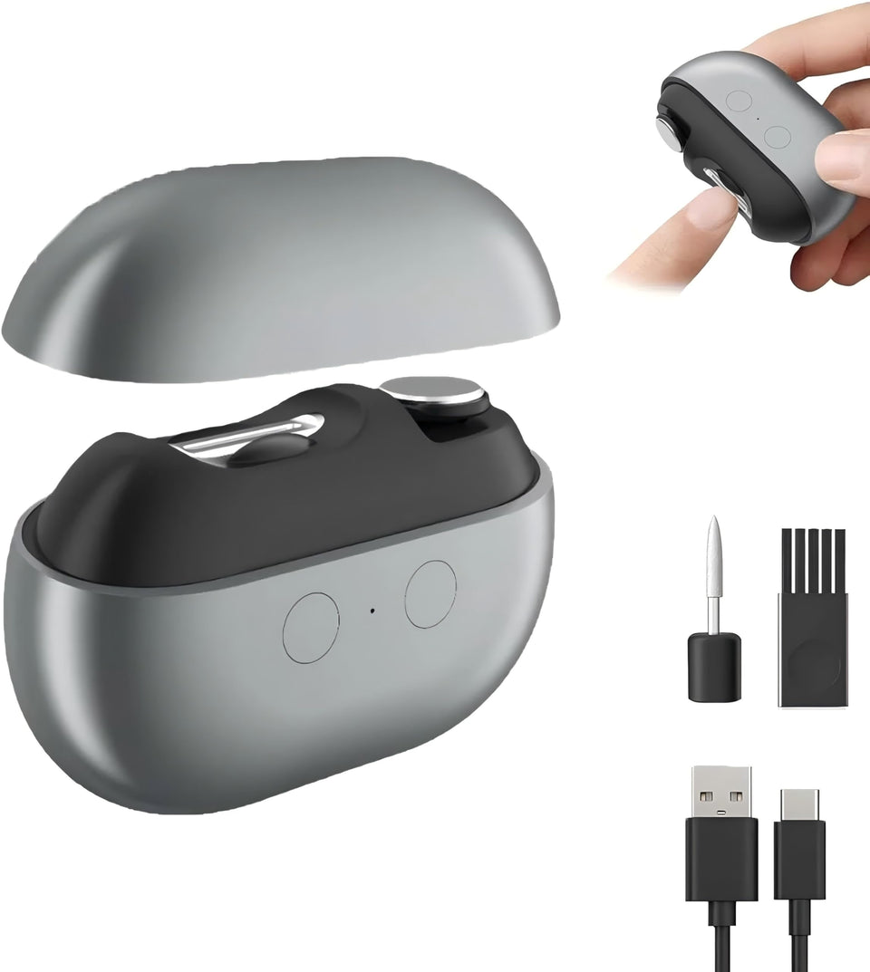 Whriou 3-in-1 electric nail clipper with LED light enables precise trimming for seniors.