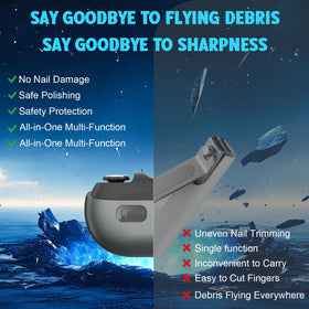 Whriou filing and polishing head provides smooth edges and finishing.
